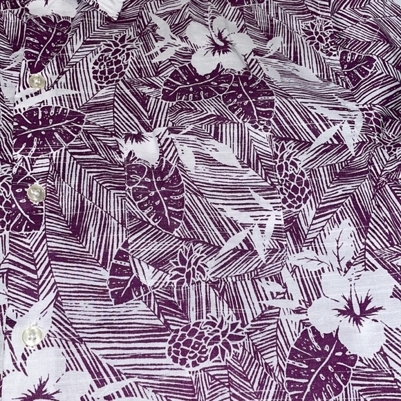 Men’s Van Heusen Air Classic Fit Button Down Cotton Collared Floral Dress Shirt - Picture 5 of 11